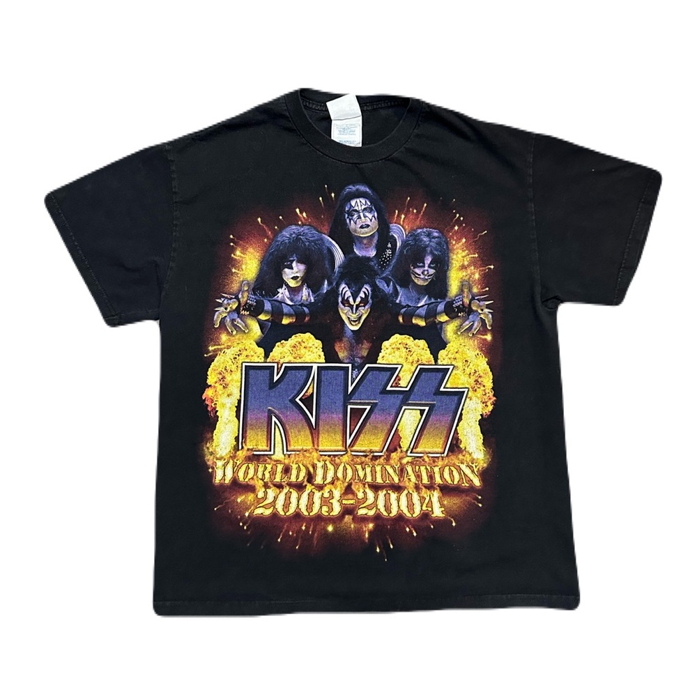 Vintage Kiss Alive! World Domination Tour 2003-2004 Original T-Shirt Size Large